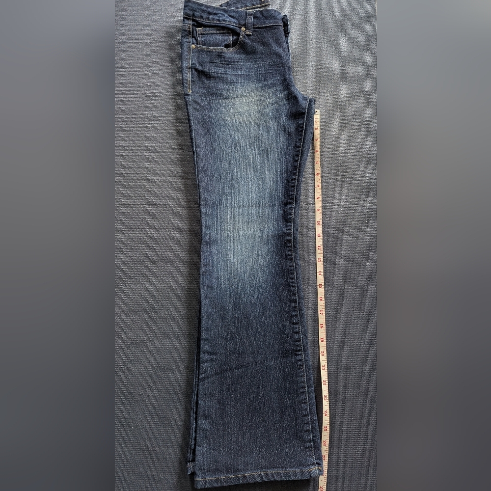 lei Ashley Low-rise Slim Boot Size 11 Short  Dark Wash Indigo  Jeans